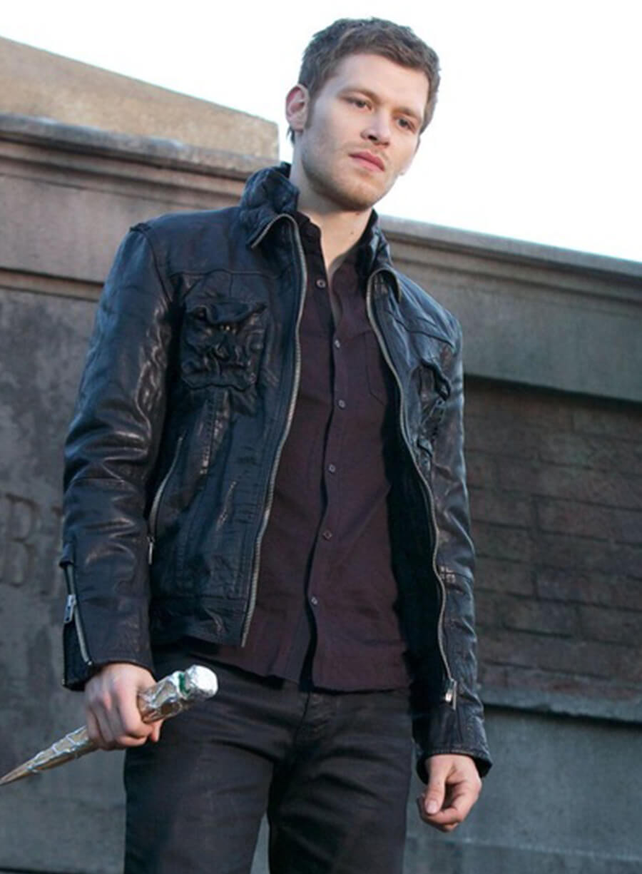 Harpoon Niklaus Mikaelson Inspired Black Leather Jacket - The Originals Style