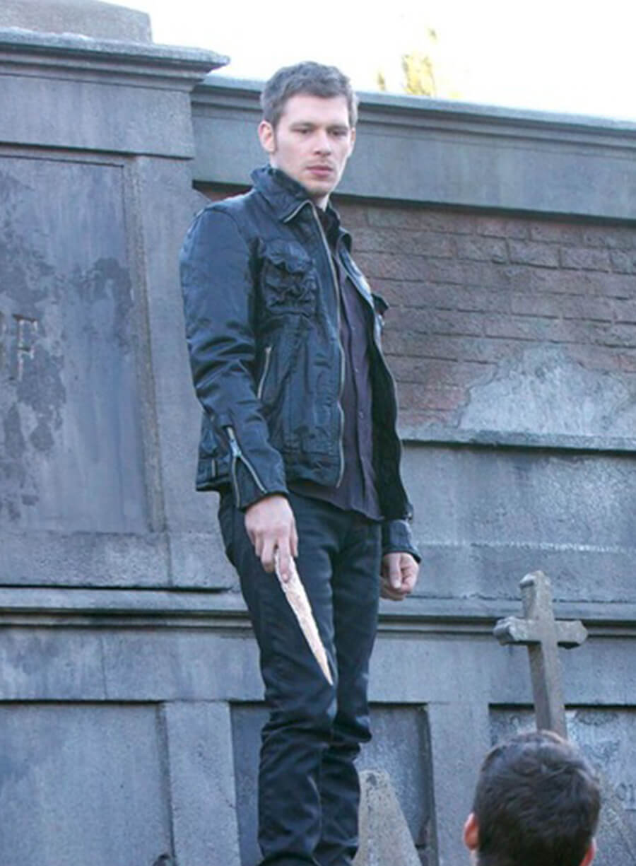 Harpoon Niklaus Mikaelson Inspired Black Leather Jacket - The Originals Style