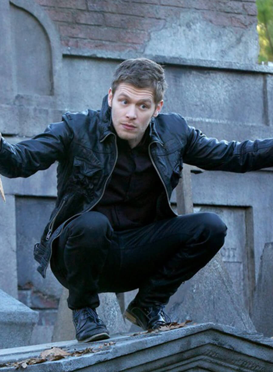 Harpoon Niklaus Mikaelson Inspired Black Leather Jacket - The Originals Style