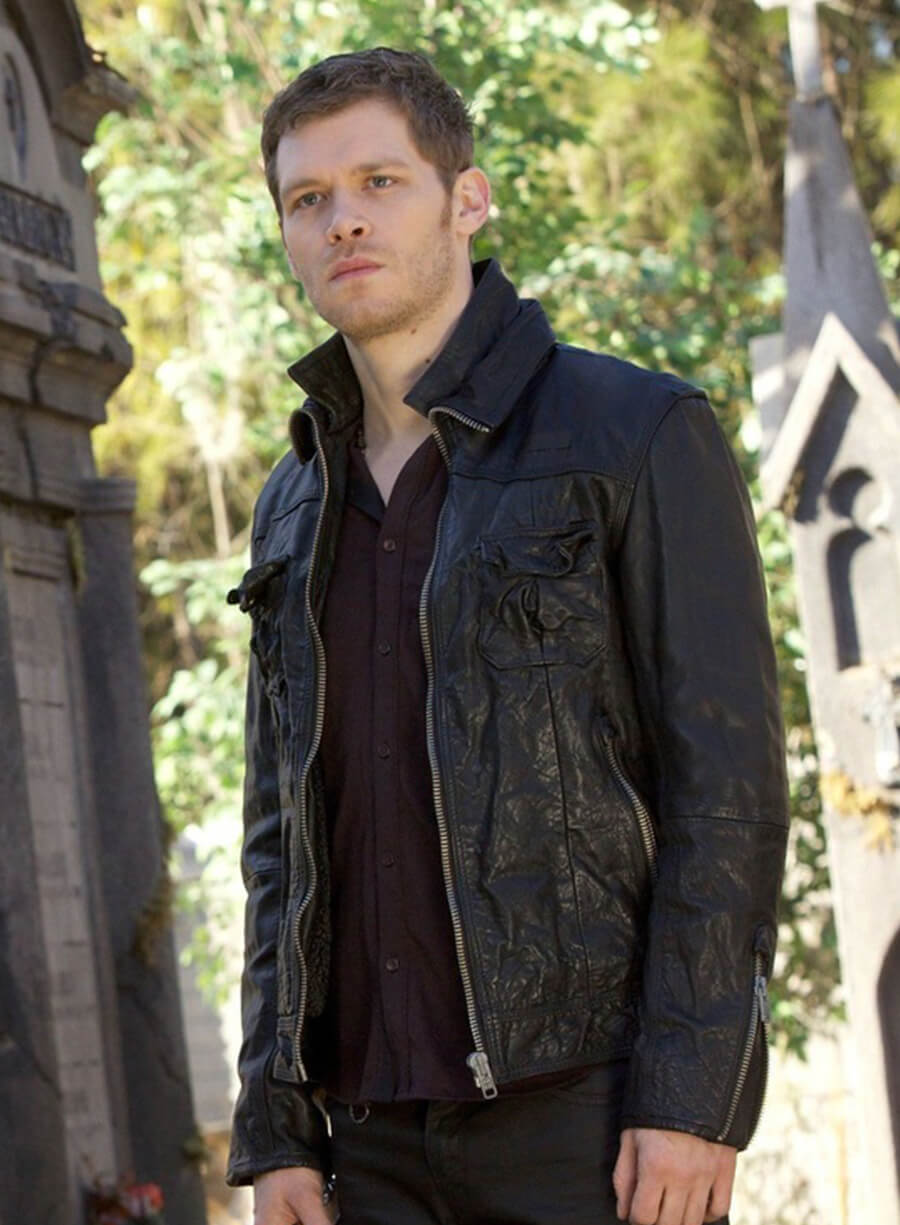 Harpoon Niklaus Mikaelson Inspired Black Leather Jacket - The Originals Style