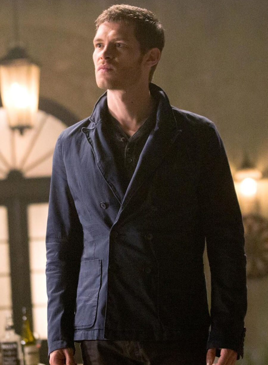 Harpoon Niklaus Mikaelson Inspired Blue Leather Jacket - The Originals S01 Style