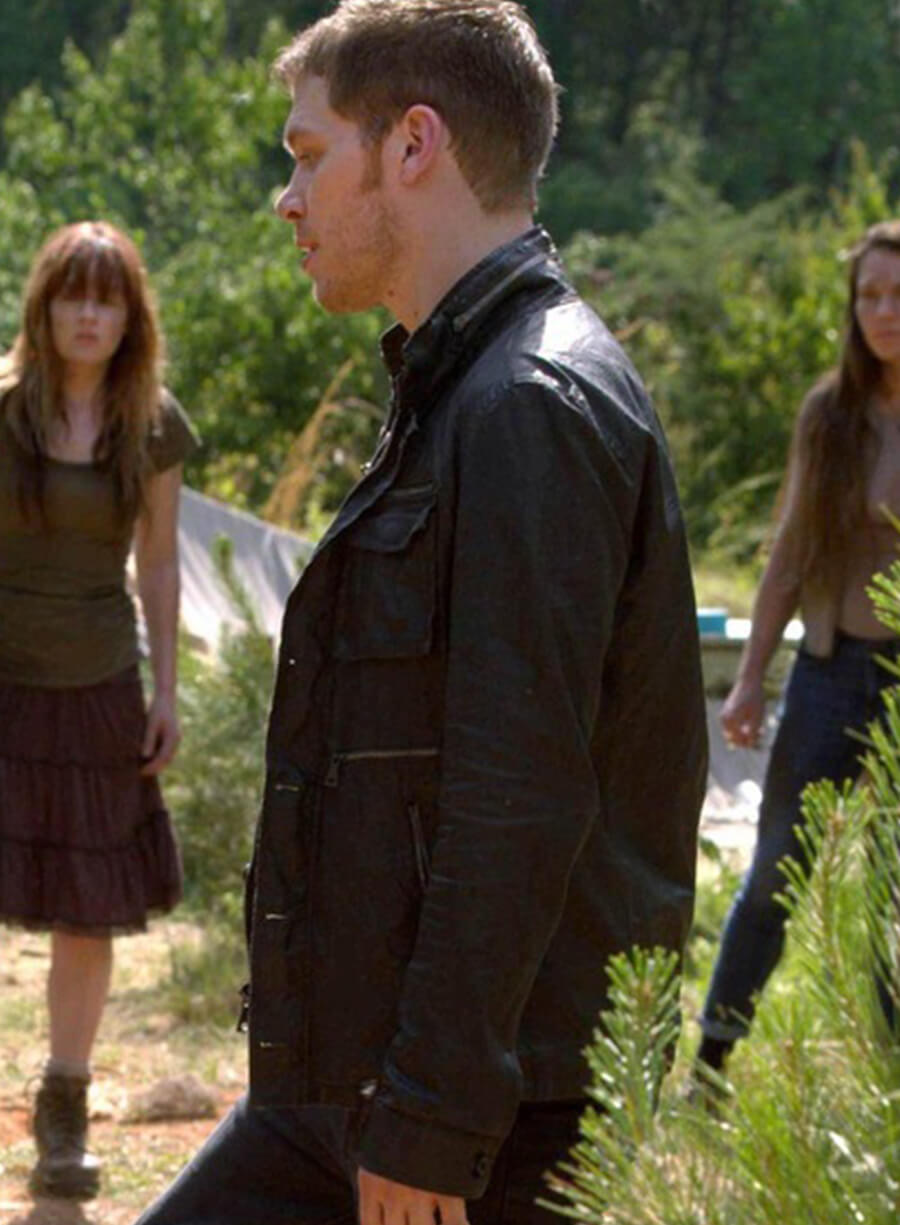 Harpoon Niklaus Mikaelson Inspired Black Leather Jacket - The Originals S02 Style