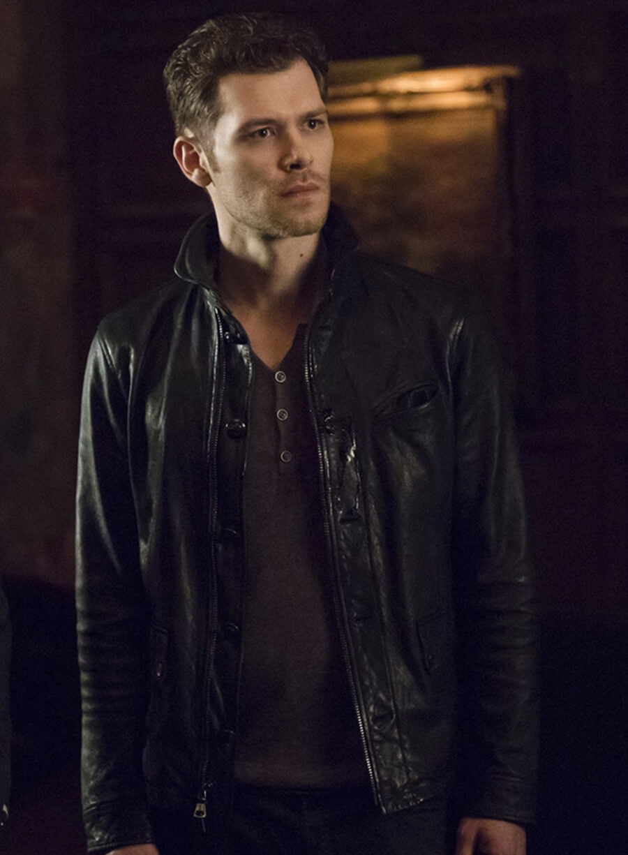 Harpoon Niklaus Mikaelson Inspired Black Leather Jacket - The Originals S04 Style