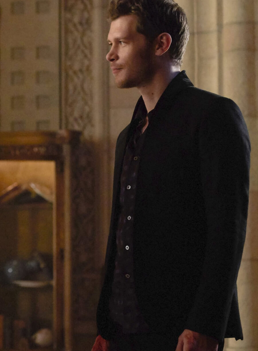 Harpoon Niklaus Mikaelson Inspired Black Wool Jacket - The Originals S05 Style