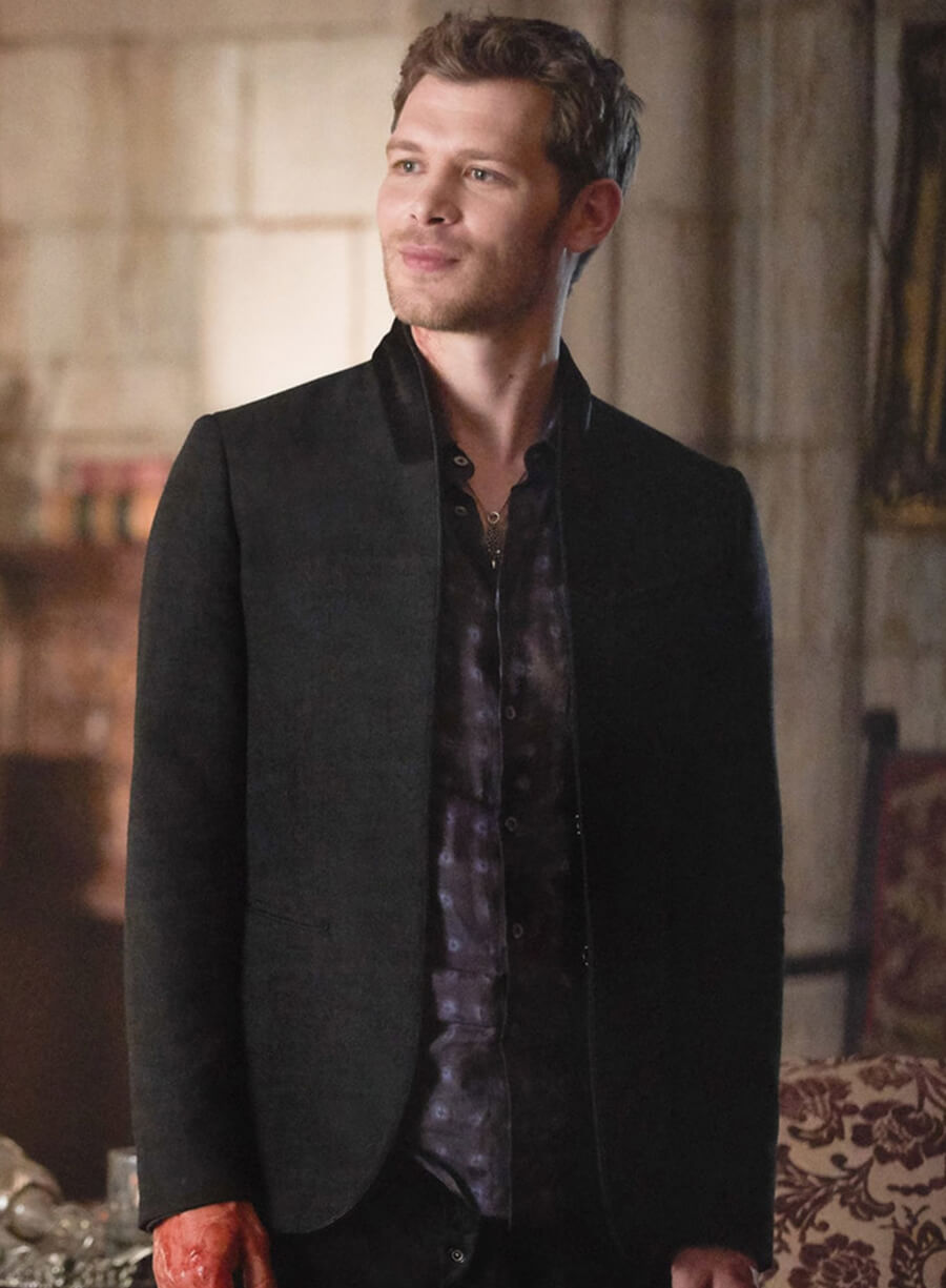 Harpoon Niklaus Mikaelson Inspired Black Wool Jacket - The Originals S05 Style