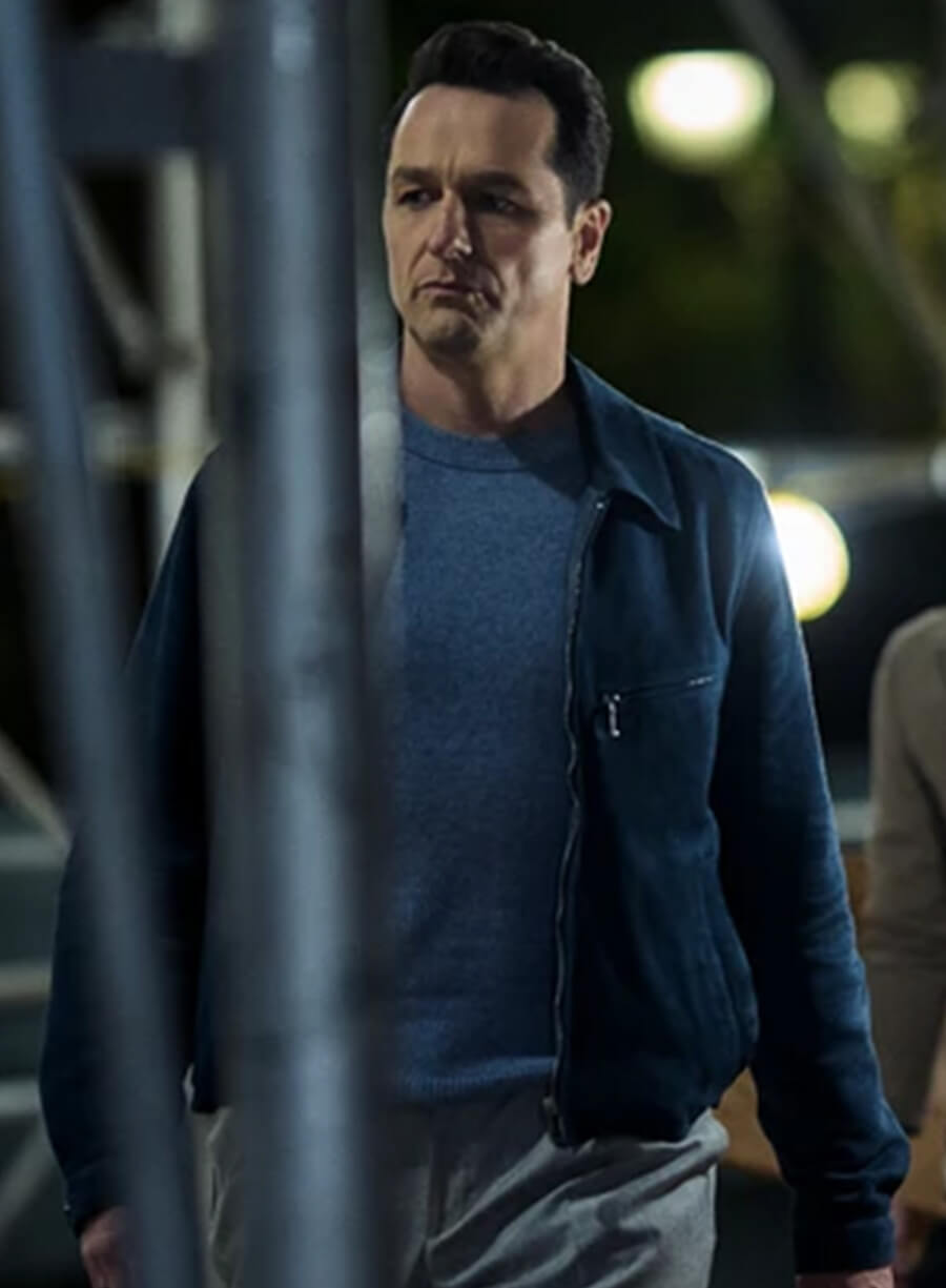Harpoon Nile Jarvis Inspired Blue Suede Leather Leather Jacket - The Beast in Me 2025 Style