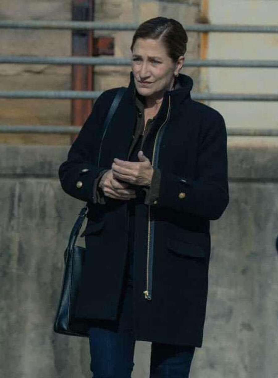 Harpoon Griffin Inspired Black Coat - Mayor of Kingstown S04 Style