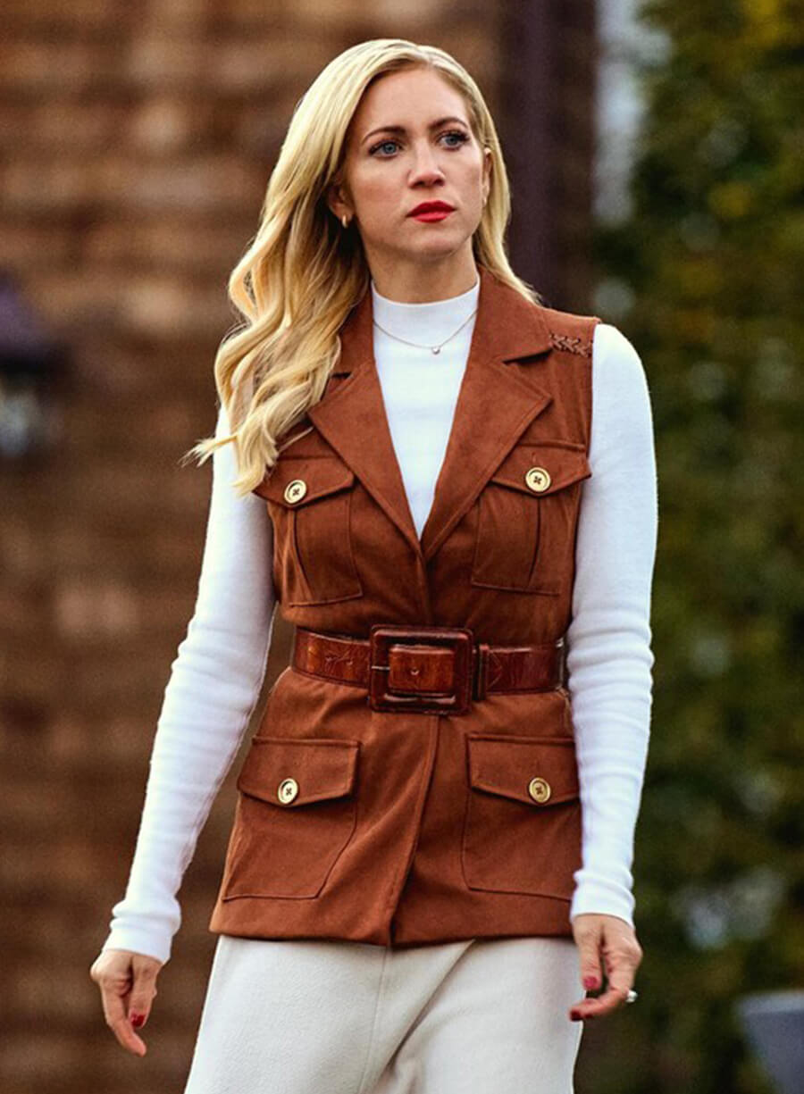 Harpoon Nina Jarvis Inspired Brown Suede Leather Leather Jacket - The Beast in Me 2025 Style