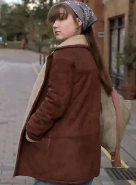 Harpoon Nora Inspired Brown Leather Jacket - Ted Lasso S03 Style