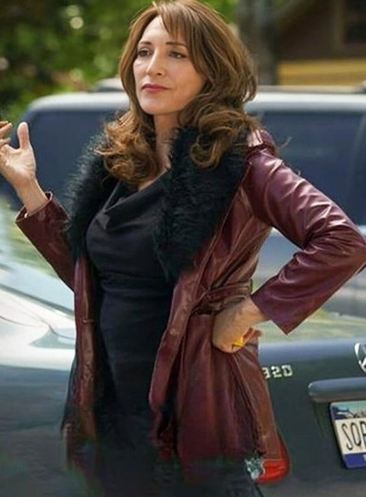 Harpoon Nora Inspired Maroon Coat - Tell Me Lies Style