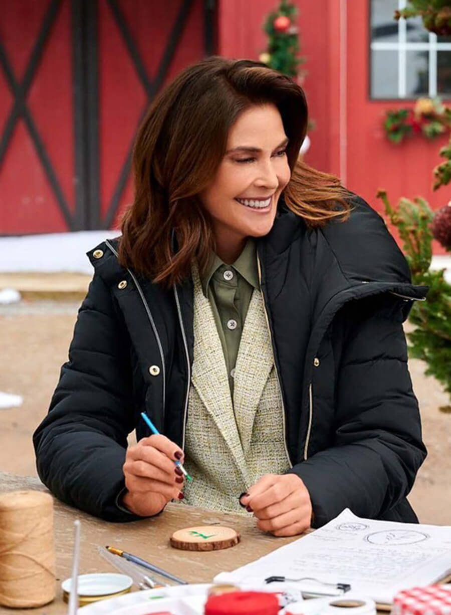 Harpoon Nora Winters Inspired Black Hooded Jacket - How to Fall in Love by Christmas Style