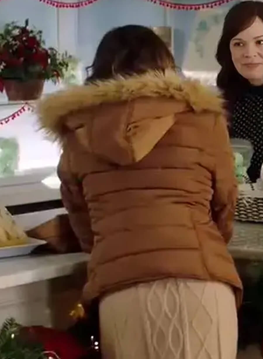 Harpoon Nora Winters Inspired Brown Hooded Jacket - How to Fall in Love by Christmas Style