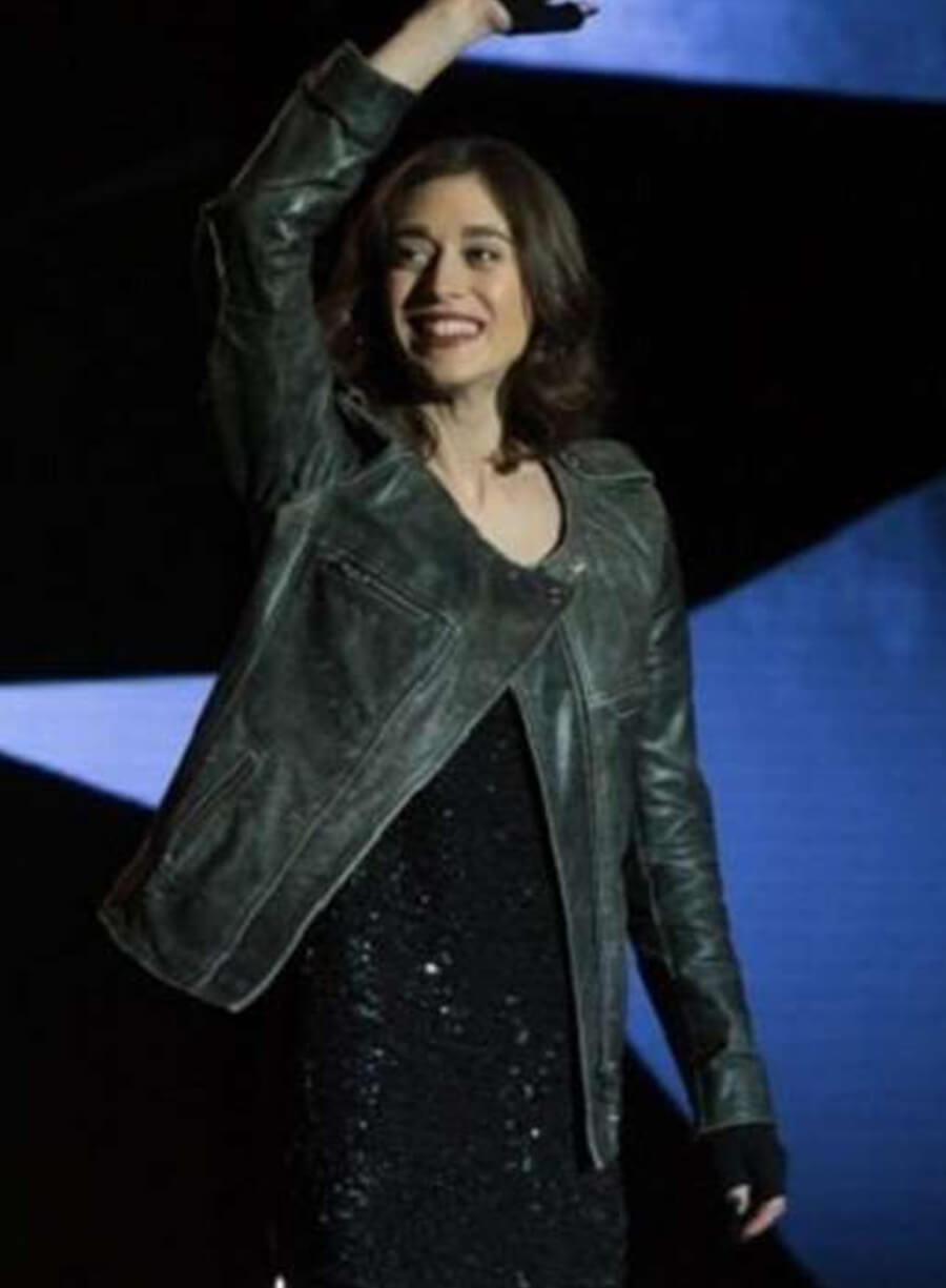 Harpoon Lizzy Caplan Inspired Black Real Leather Leather Jacket - Now You See Me 2 Style