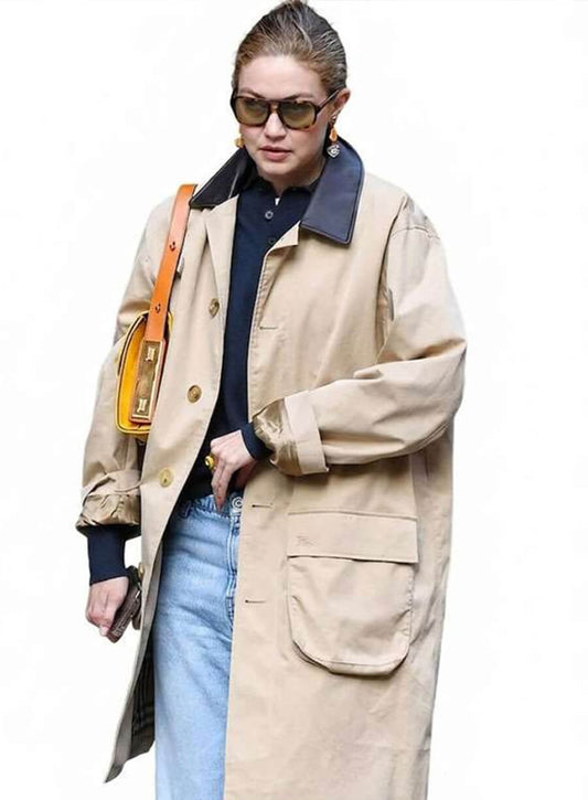 Harpoon NYC Gigi Hadid Beige Inspired Beige Coat