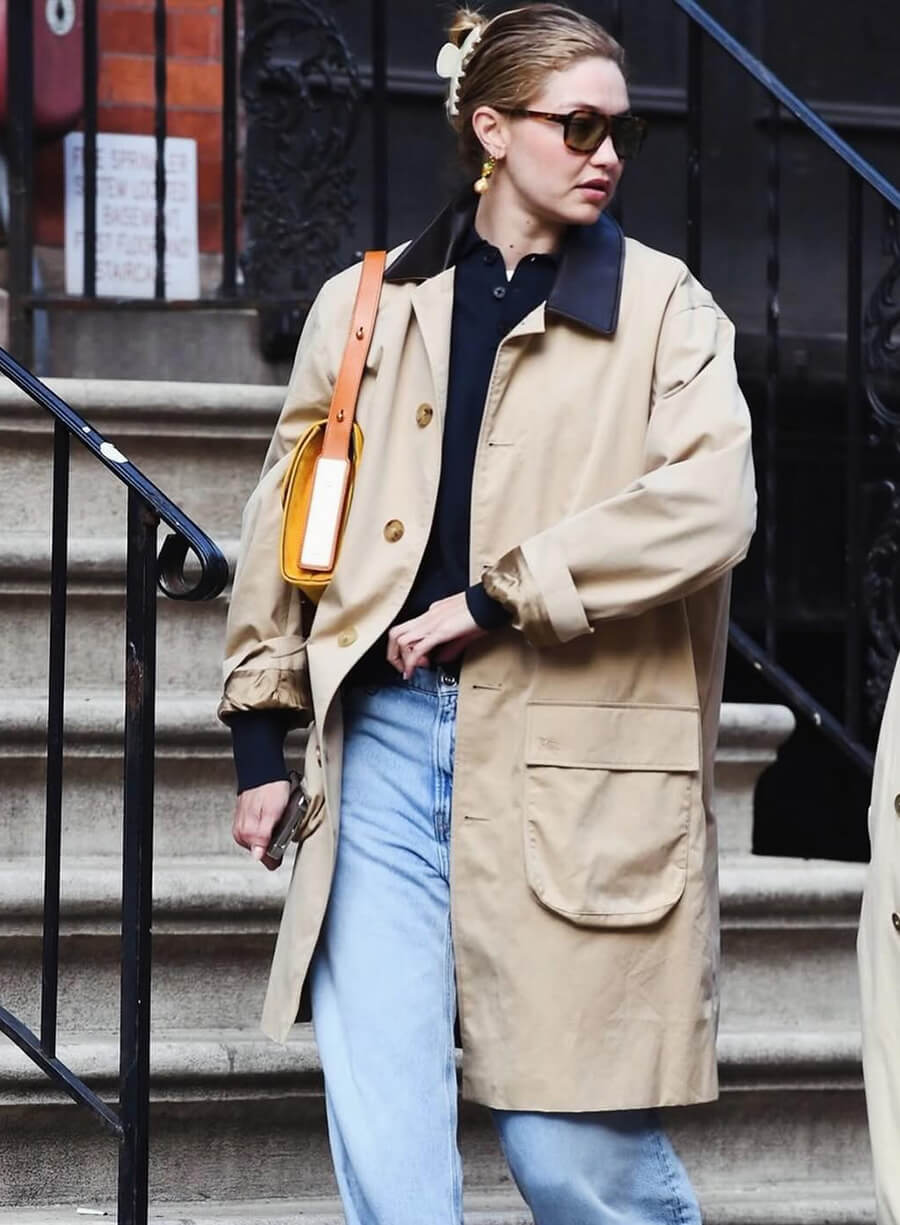 Harpoon NYC Gigi Hadid Beige Inspired Beige Coat