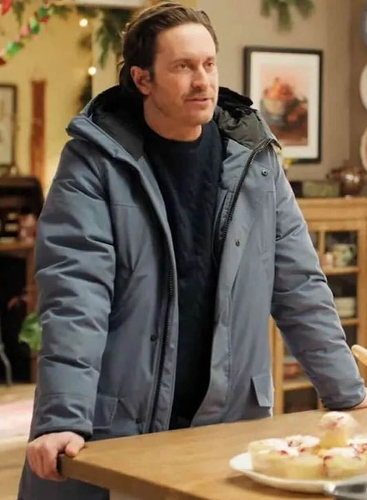 Harpoon Oliver Hudson Inspired Green Cotton Polyester Fabric Hooded Jacket - A Merry Little Ex-Mas Style