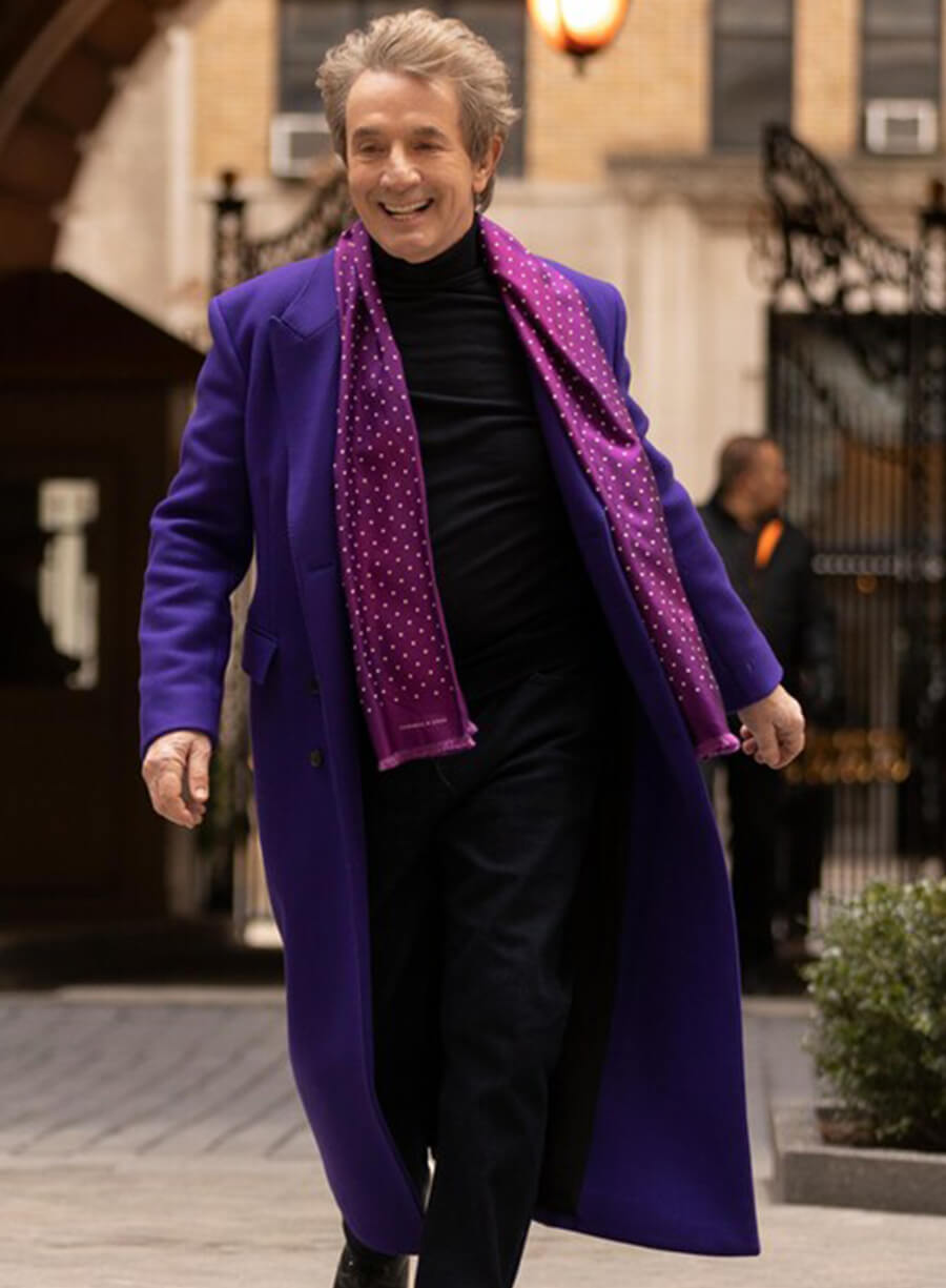 Harpoon Oliver Putnam Inspired Purple Coat - Only Murders in the Building Style