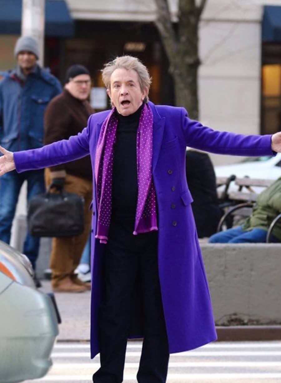 Harpoon Oliver Putnam Inspired Purple Coat - Only Murders in the Building Style