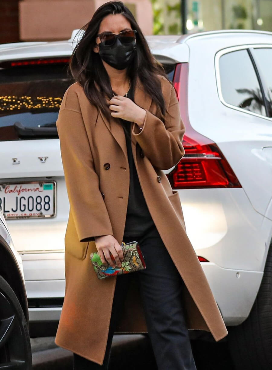 Harpoon Olivia Munn Trench Inspired Brown Coat
