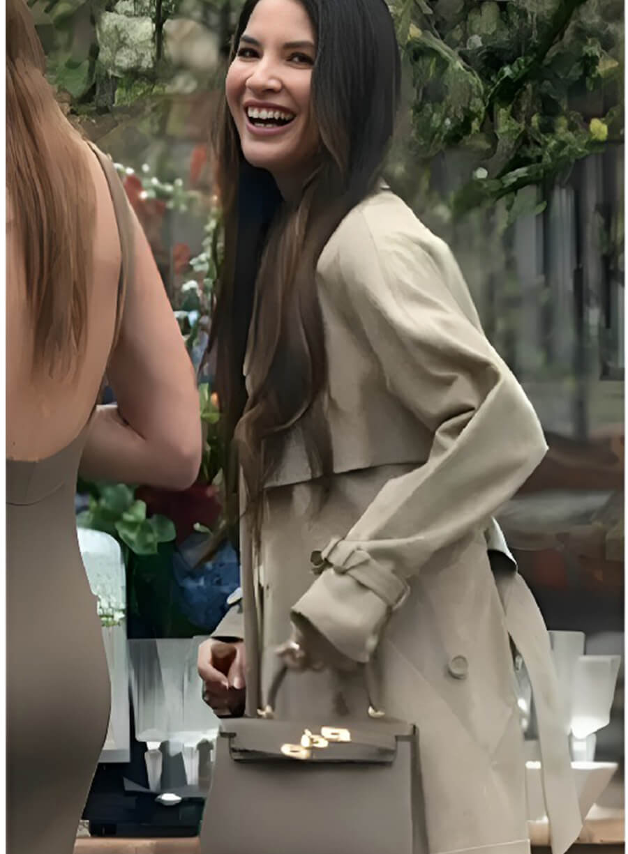 Harpoon Olivia Munn Inspired Beige Coat - Your Friends and Neighbors Style