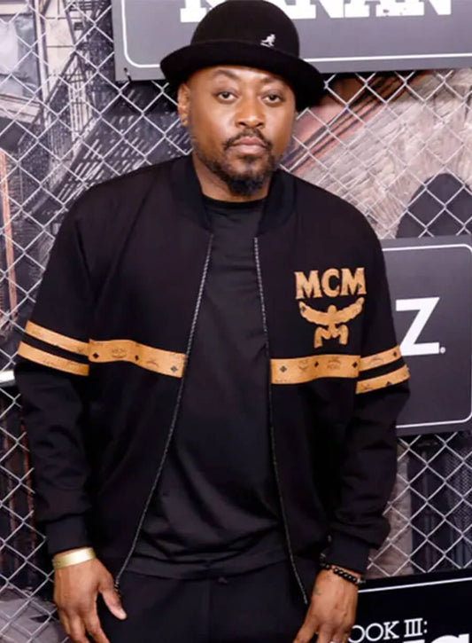 Harpoon Howard Inspired Black Bomber Jacket - Power Book III Raising Kanan Style