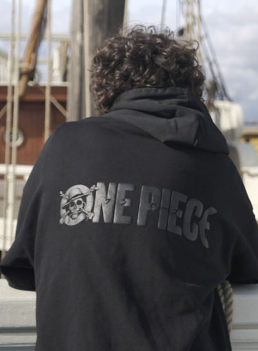 Harpoon Monkey D. Luffy Inspired Black Hooded Jacket - One Piece S02 Style
