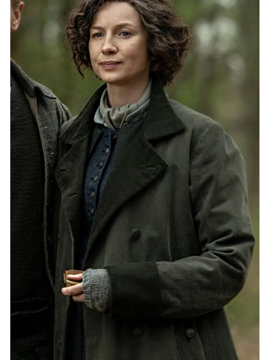 Harpoon Claire Fraser Inspired Green Coat - Outlander S07 Style