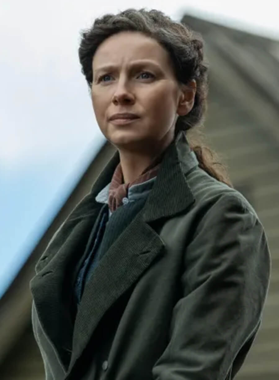 Harpoon Claire Fraser Inspired Green Coat - Outlander S07 Style