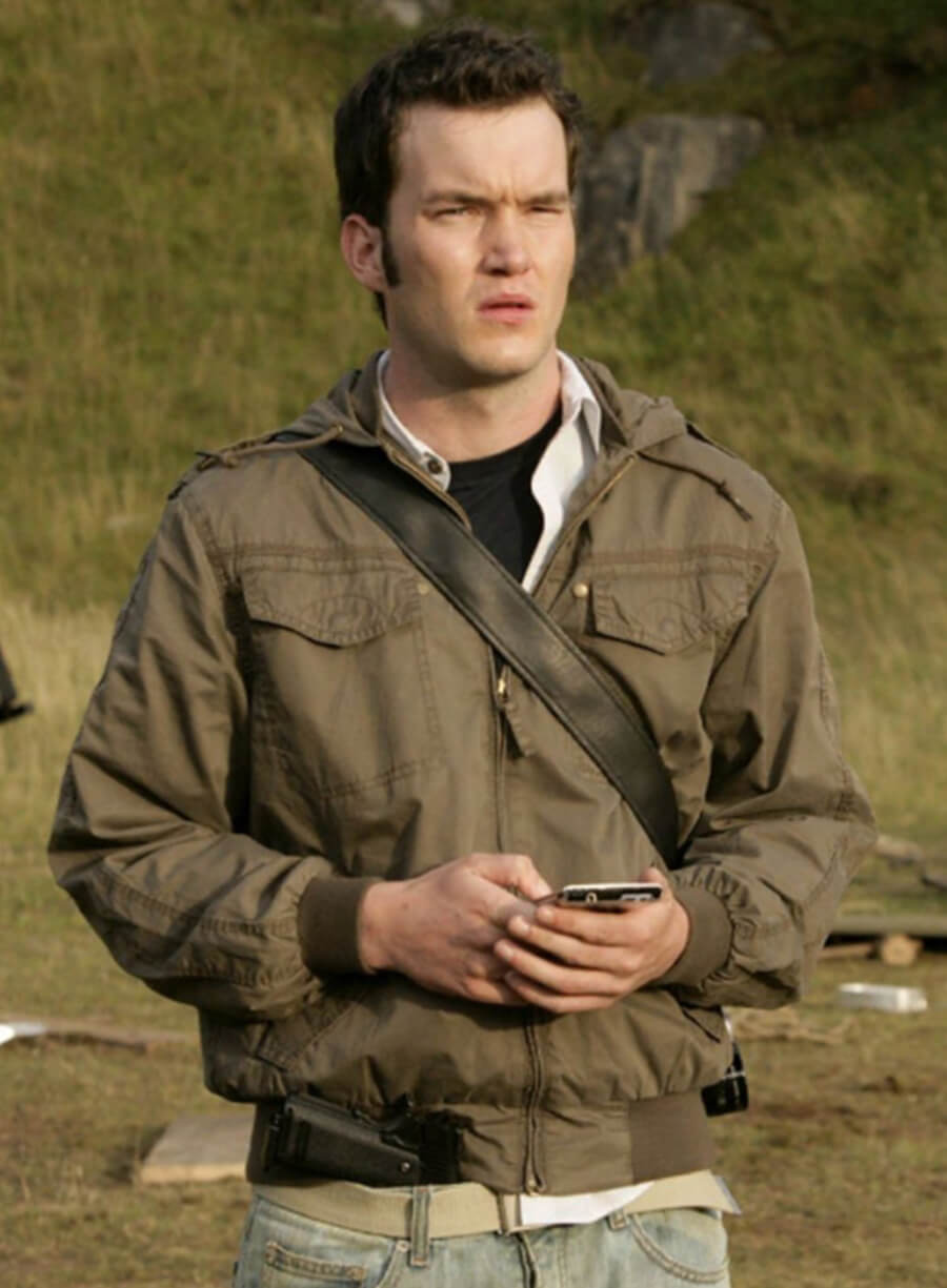 Harpoon Owen Harper Inspired Brown Hooded Jacket - Torchwood Style