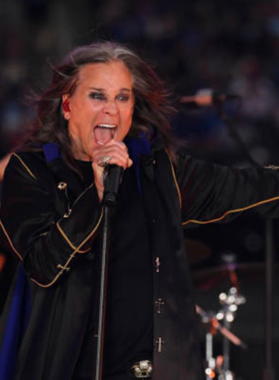 Harpoon Ozzy Osbourne Sabbath Inspired Black Cotton / Faux Leather / Real Leather Coat
