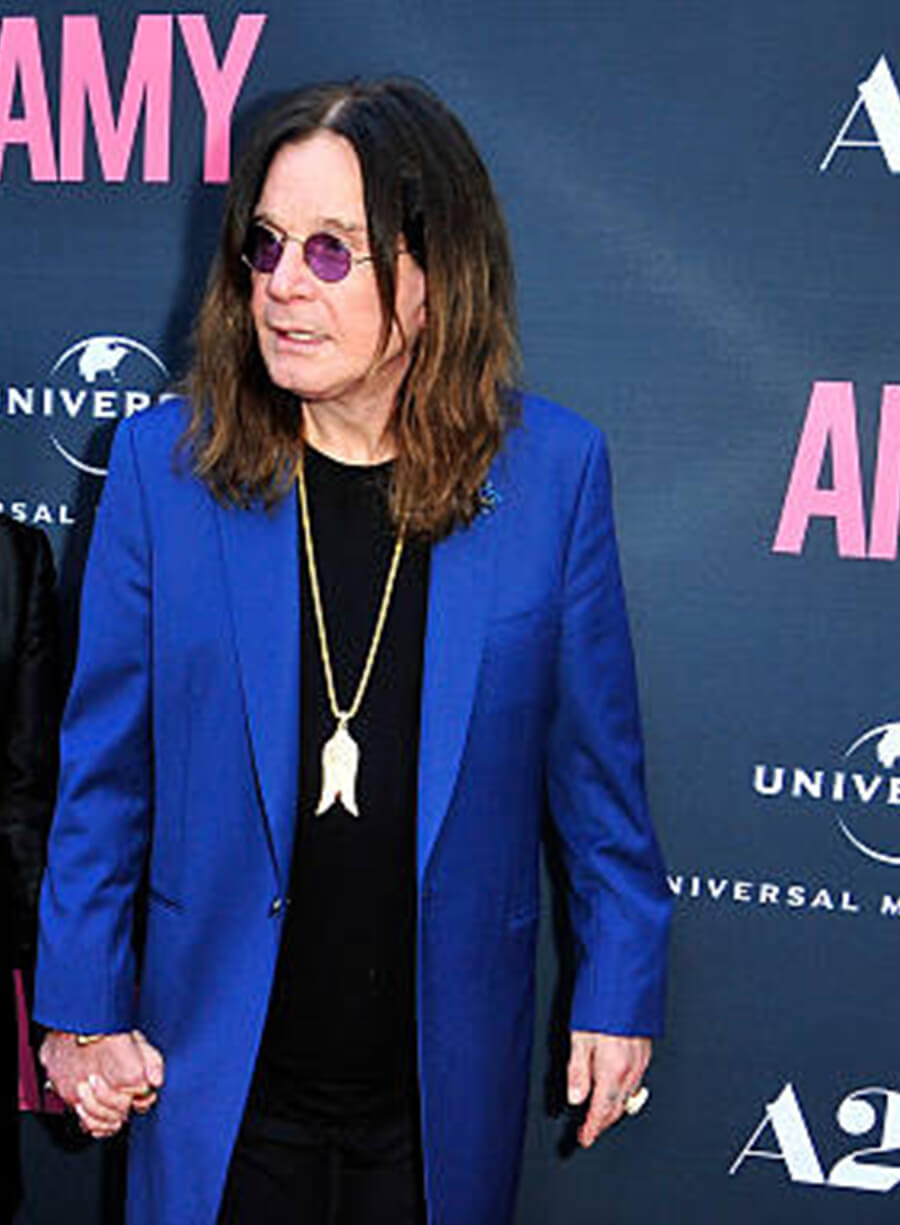Harpoon Ozzy Osbourne Carpet Inspired Blue Plain Fabric Coat