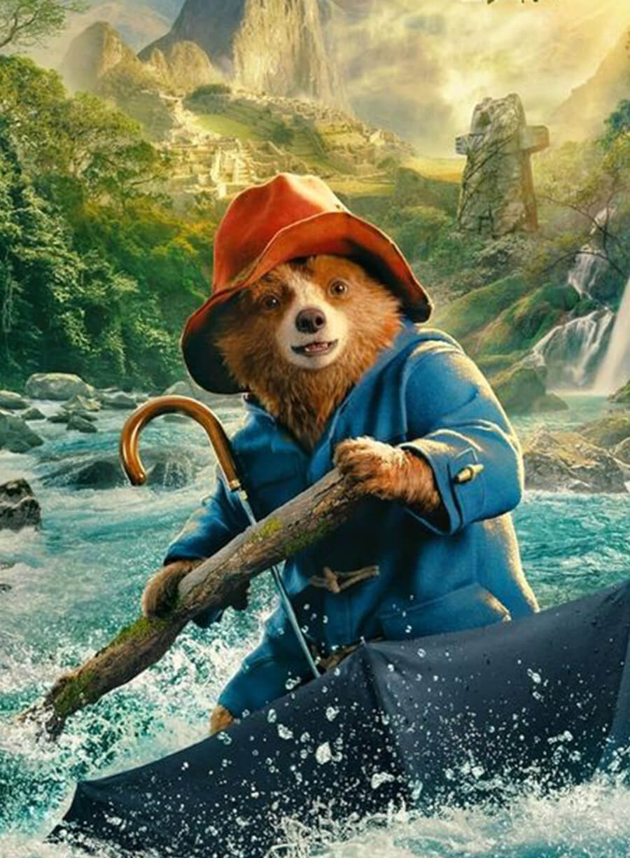 Harpoon Paddington in Peru Inspired Blue Hooded Jacket
