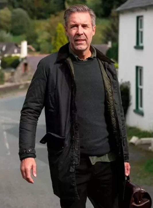 Harpoon Paddy Considine Inspired Black Cotton Polyester Cotton Jacket - Small Town Big Story Style