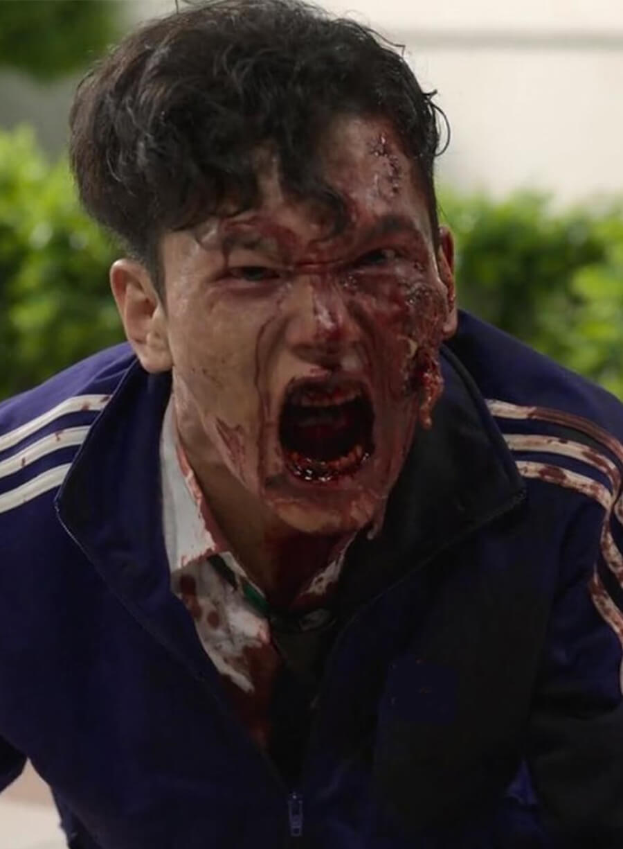 Harpoon Park Chang-hoon Inspired Purple Leather Jacket - All of Us Are Dead Style