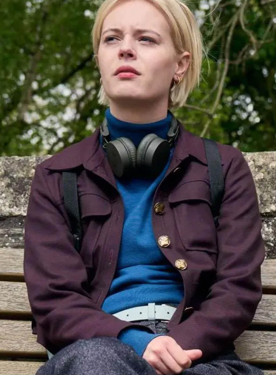 Harpoon Patience Evans Inspired Burgundy Leather Jacket