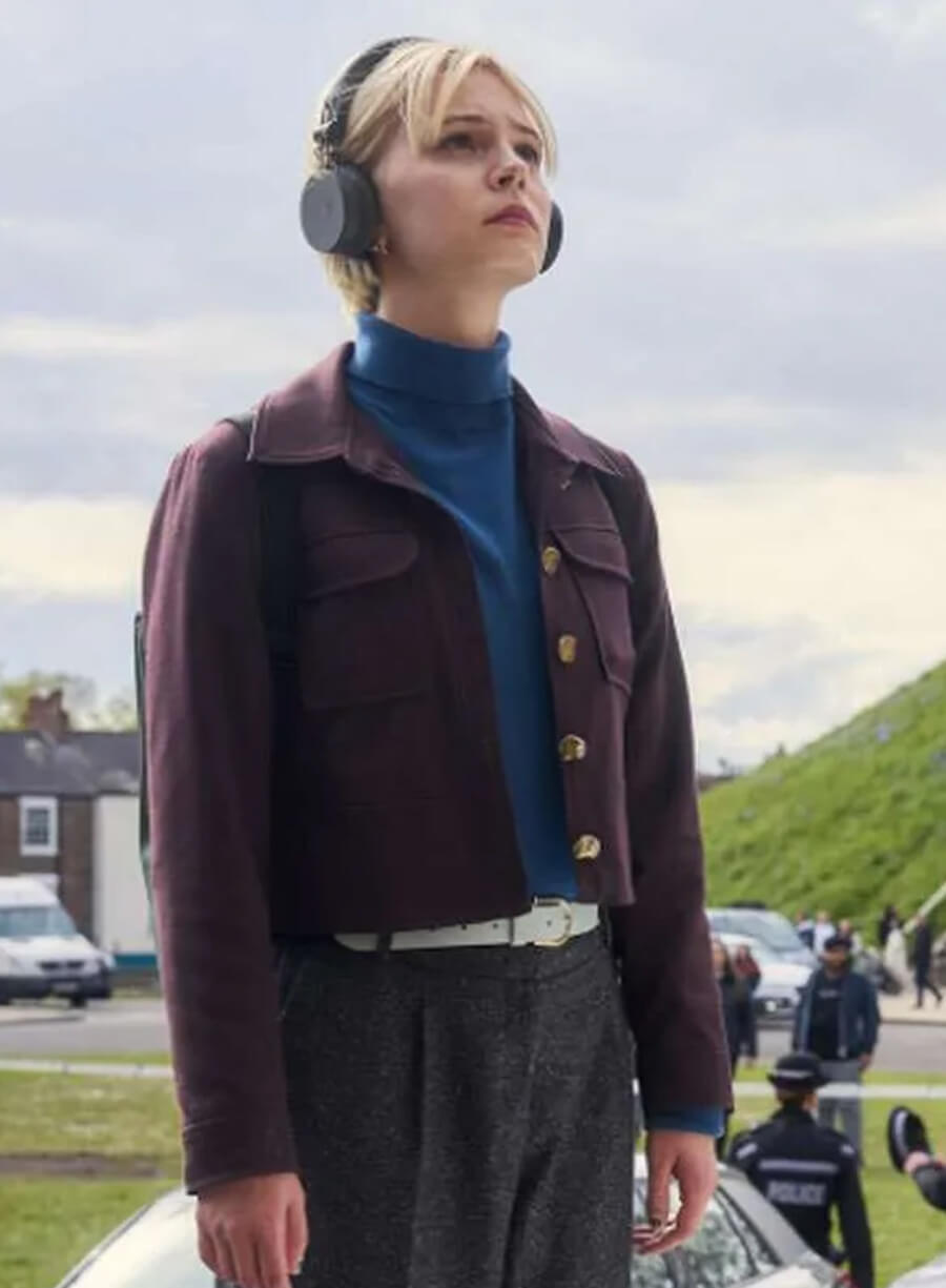 Harpoon Patience Evans Inspired Burgundy Leather Jacket