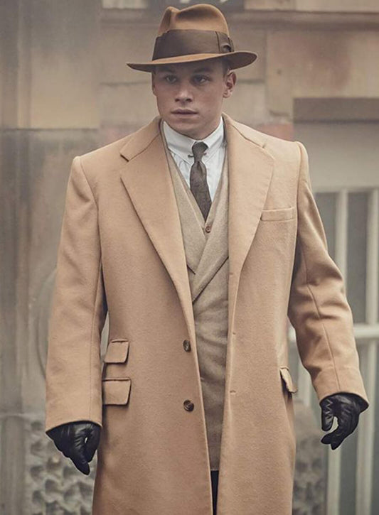 Harpoon Michael Gray Inspired Light Brown Coat - Peaky Blinders Style
