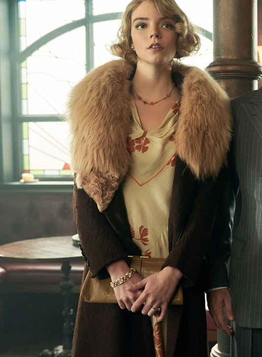 Harpoon Gina Gray Inspired Brown Coat - Peaky Blinders Style