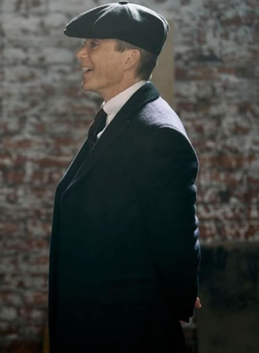 Harpoon kaulu Inspired Black Wool Coat - Peaky Blinders: The Immortal Man Style