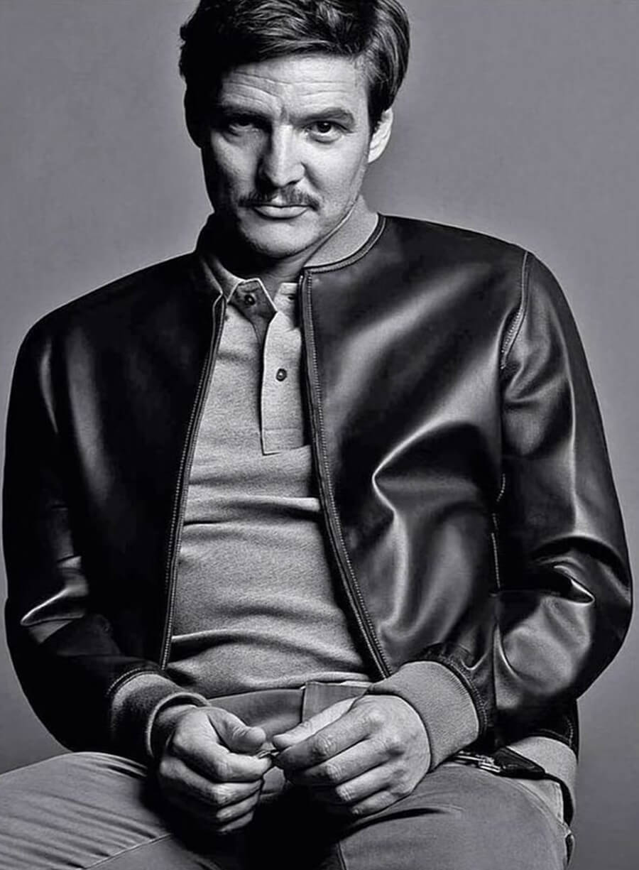 Harpoon Pedro Pascal Inspired Black Bomber Jacket