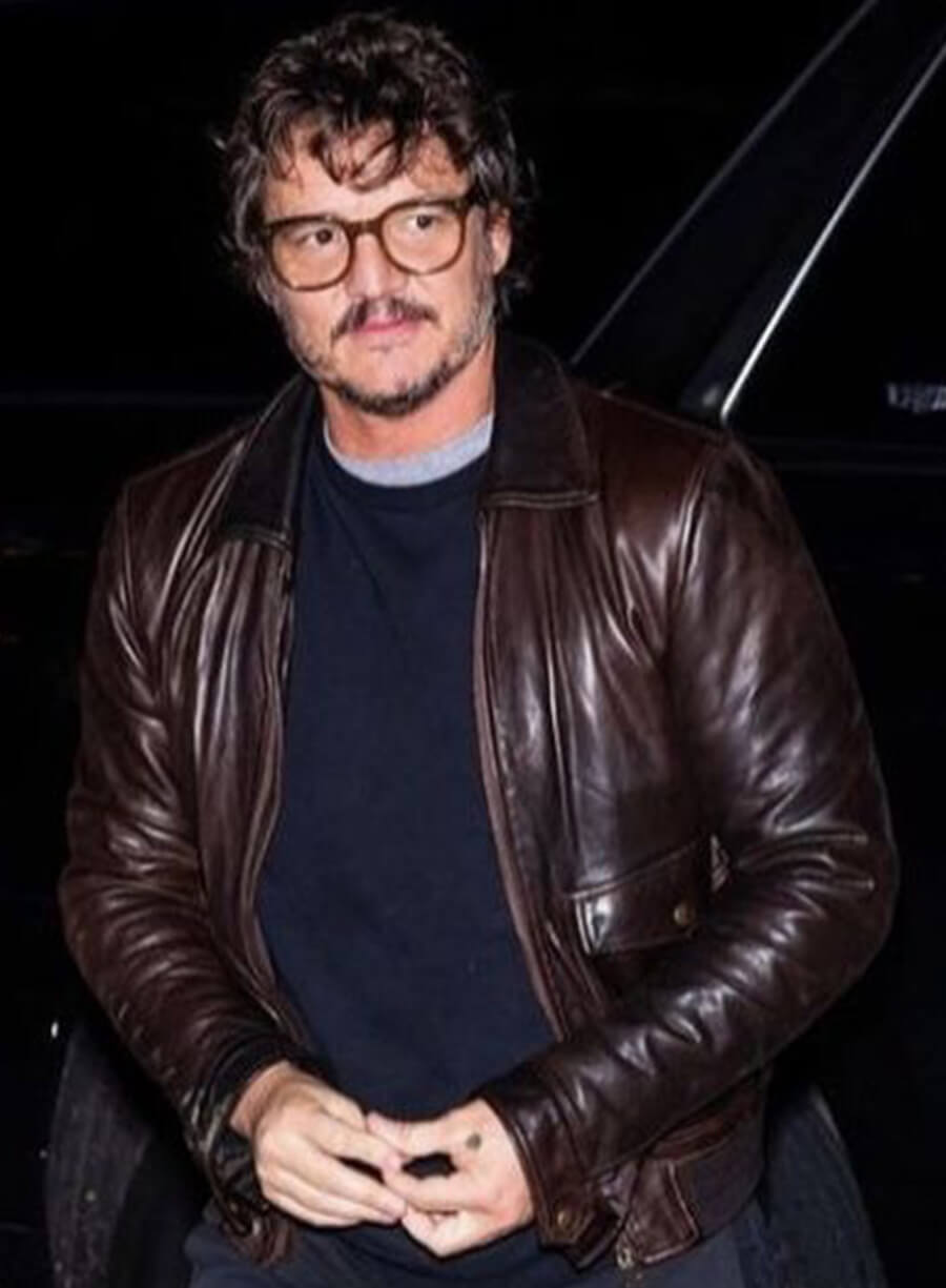 Harpoon Pedro Pascal Inspired Brown Leather Jacket