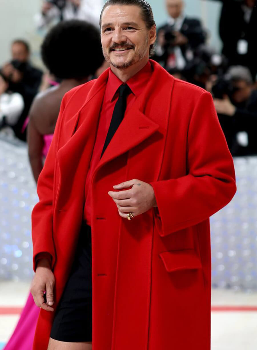Harpoon Pedro Pascal Met Gala Inspired Red Coat