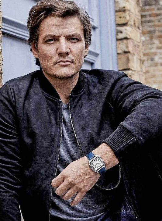 Harpoon Pedro Pascal Suede Inspired Black Bomber Jacket