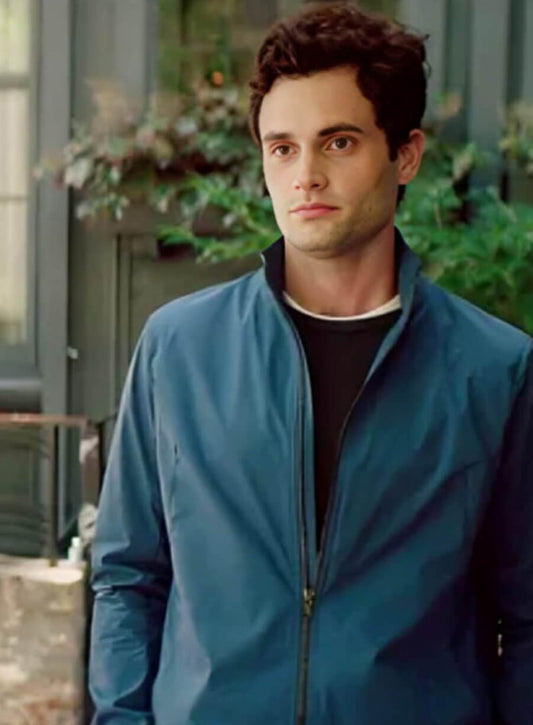 Harpoon Joe Goldberg Inspired Blue Cotton Fabric Cotton Jacket - You Tv Series Style