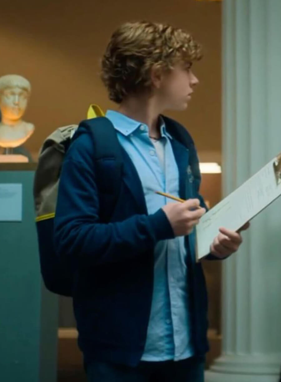 Harpoon Percy Jackson Inspired Blue Hooded Jacket - Percy Jackson and the Olympians Style