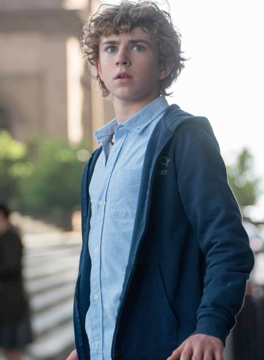 Harpoon Percy Jackson Inspired Blue Hooded Jacket - Percy Jackson and the Olympians Style