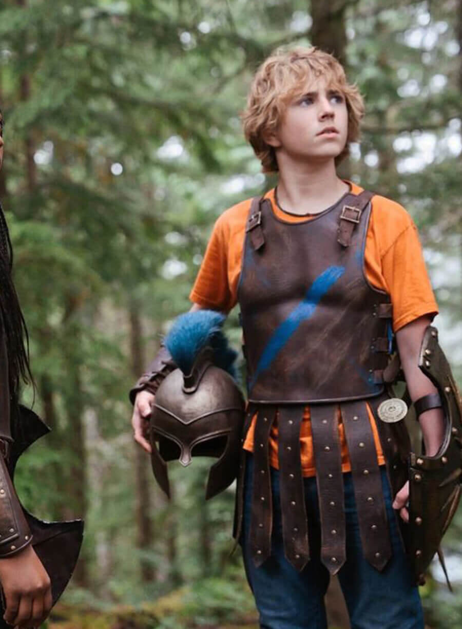 Harpoon Percy Jackson Inspired Brown Leather Jacket - Percy Jackson and the Olympians Style