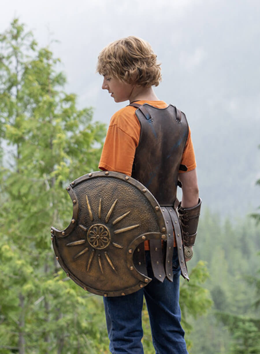 Harpoon Percy Jackson Inspired Brown Leather Jacket - Percy Jackson and the Olympians Style