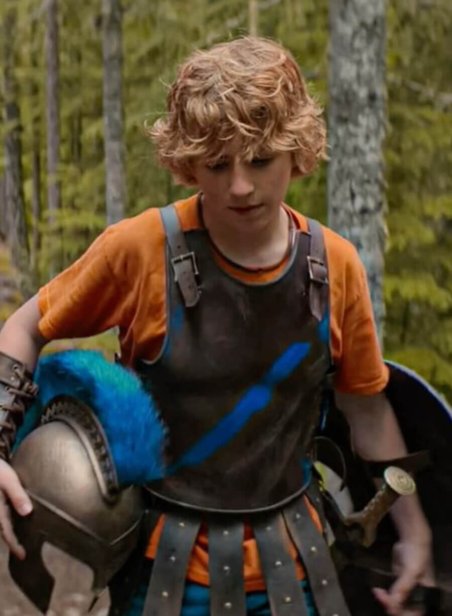 Harpoon Percy Jackson Inspired Brown Leather Jacket - Percy Jackson and the Olympians Style