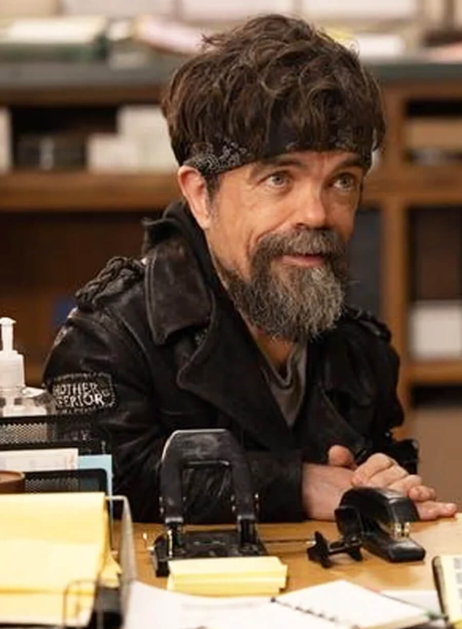 Harpoon Peter Dinklage Inspired Black Leather Jacket - The Lowdown Style